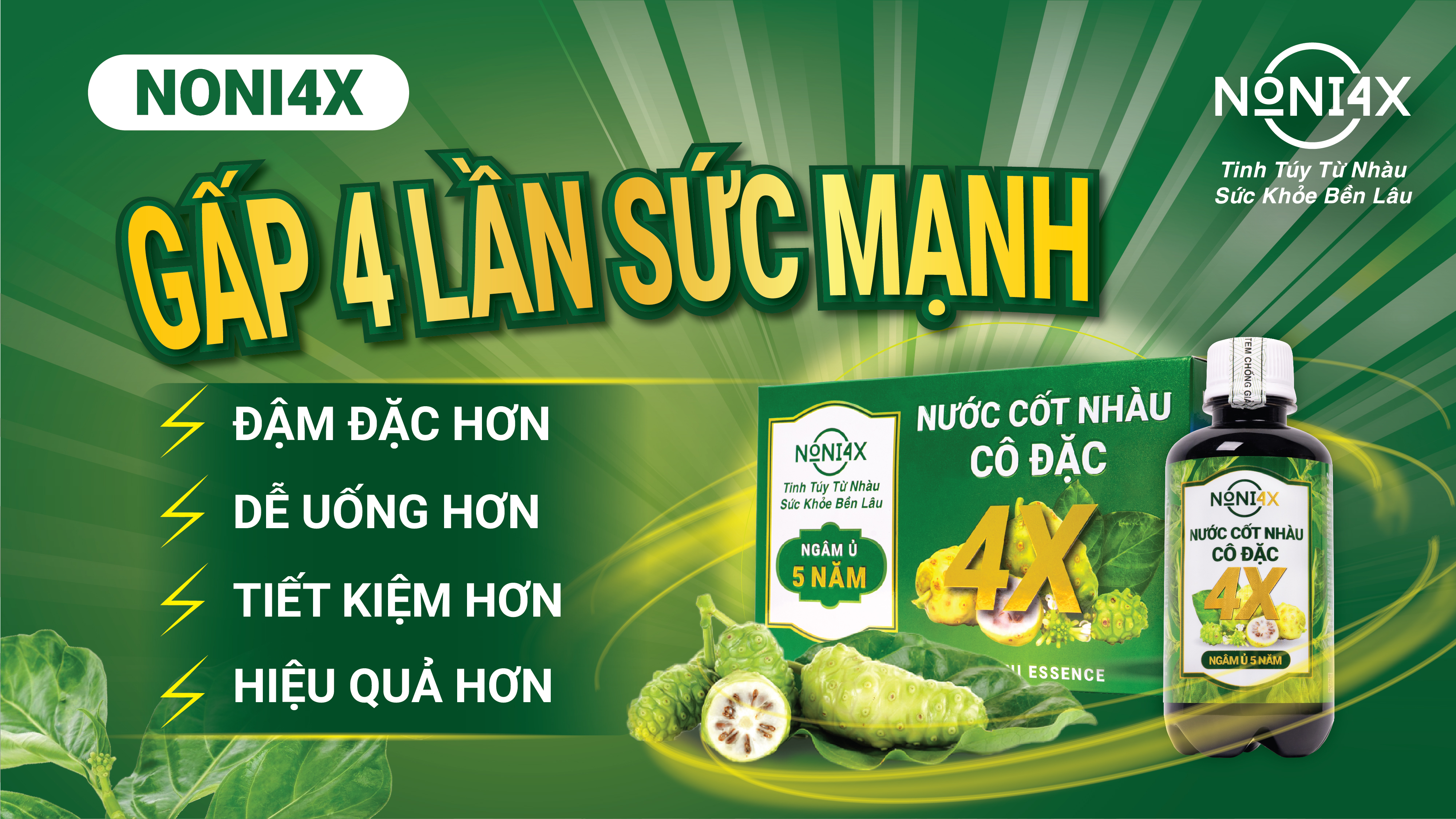 NƯỚC CỐT NHÀU CÔ ĐẶC 4X